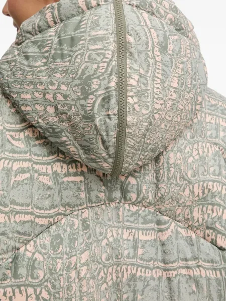 Geacă Adidas By Stella Mccartney cu glugă verde