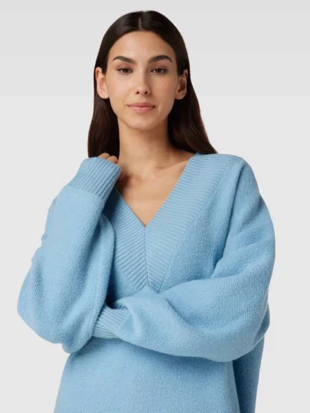 Sweter dzianinowy o wyglądzie bouclé z wełny merynosów Filippa K