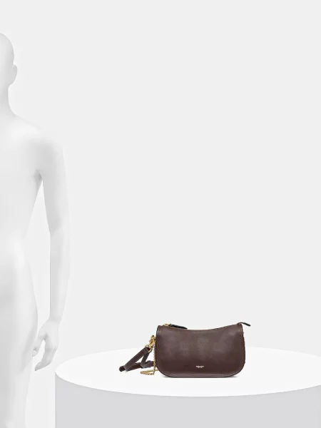 Кожаная сумка Coach коричневая