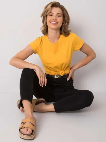 Tricou Fashionhunters portocaliu