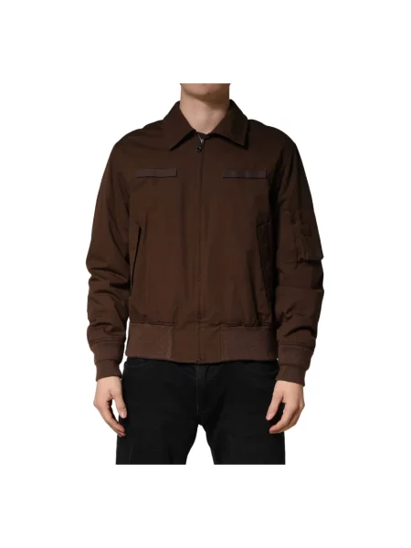 Kurtka bomber Dolce And Gabbana brązowy