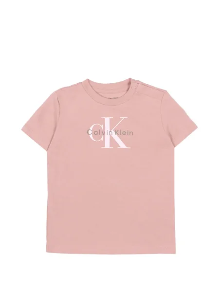 Koszulka dziecięca Calvin Klein różowa