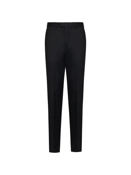 Pantaloni Zegna de lână conici negru