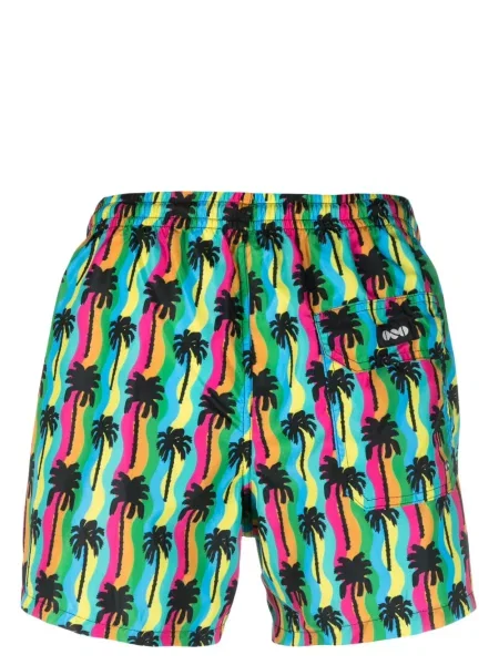 Παντελόνι κολύμβησης Nos Beachwear με σχέδιο με κορδόνι πράσινο