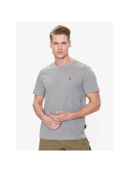 Napapijri Футболка Salis Regular Fit сірий