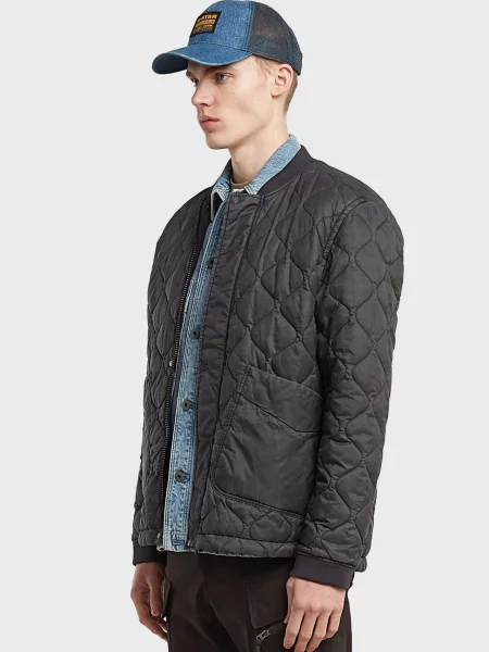 Стьобаний бомбер G-star Raw сірий