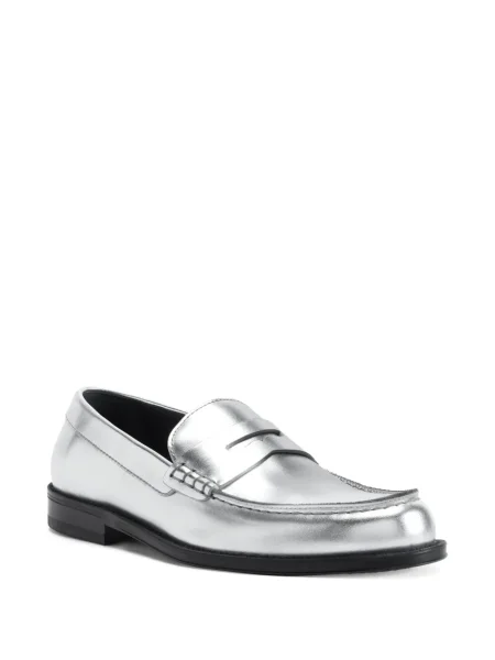 Pantofi loafer Giuseppe Zanotti argintiu