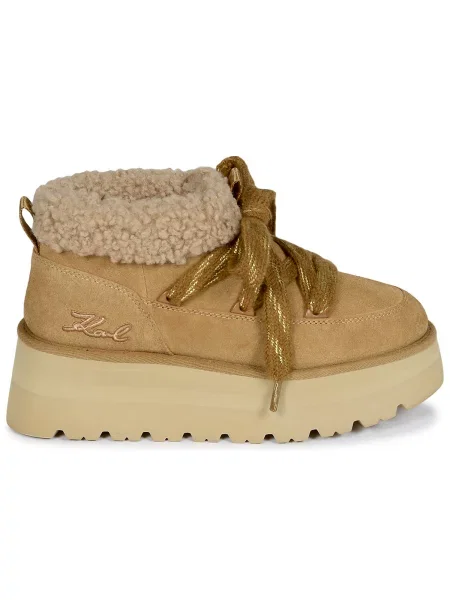 Boty Karl Lagerfeld SKYLAR Lo Pull On Boot hnědé