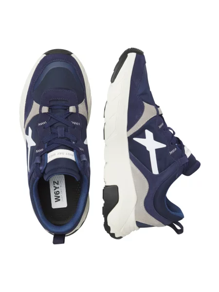 Sneakersy W6yz zamszowe niebieskie