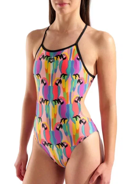 Strój Kąpielowy Arena Tropical Delight Swimsuit różowy