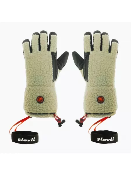 Rękawice ogrzewane Glovii beżowe