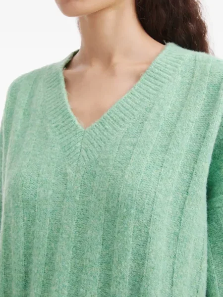 Pulover Tout A Coup cu decolteu în V verde