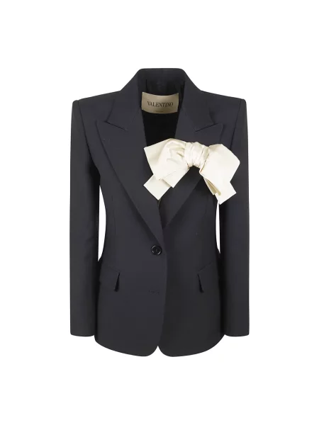 Marynarka Valentino Garavani wełniana czarna
