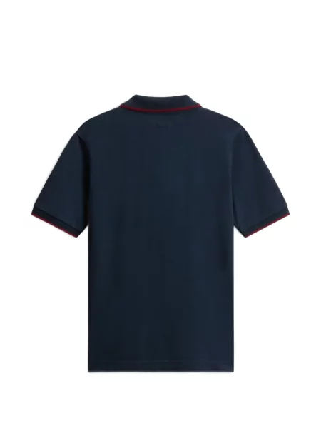Koszulka polo dziecięca Woolrich niebieska