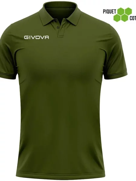 Koszulka polo Givova Polo Cotone Piquet Summer Green zielona