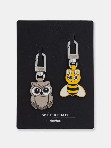 Weekend Max Mara obesek za ključe ASCATOLA paket 2 kosov bež