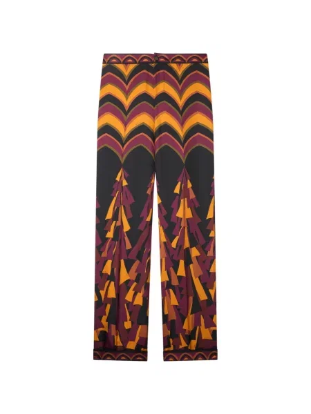 Pantaloni Pucci de mătase cu imagine negru