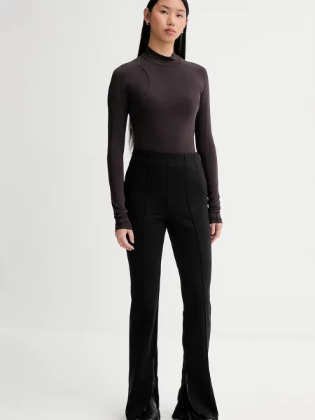 G-Star longsleeve z półgolfem brązowy