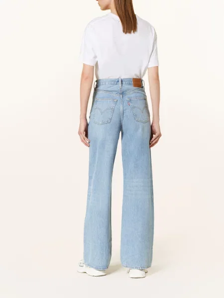 Levi's® Jeansy Straight Ribcage blau niebieskie