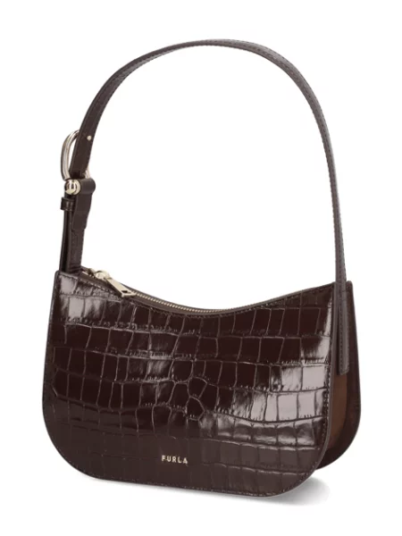 Furla Kabelka Přes Rameno Sara Small tmavě / zlatá hnědá