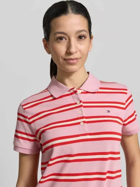Krój regular fit Koszulka polo z mieszanki bawełny Tommy Hilfiger