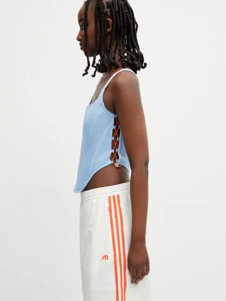 Adidas Originals x MIAOU bluză cu corset de damă simplă