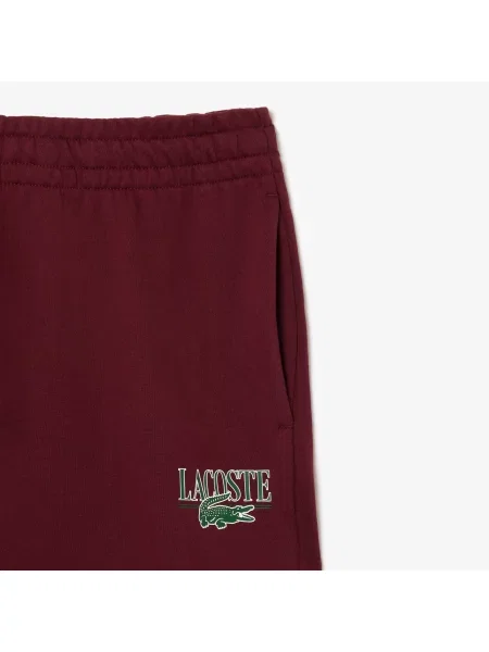 Lacoste Spodnie Dresowe Jogger Z Nadrukiem niebieskie