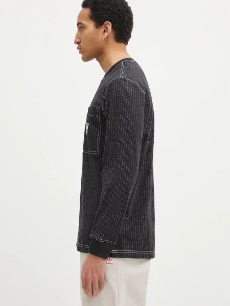 Tričko s dlouhým rukávem Adidas Originals s dlouhými rukávy černé