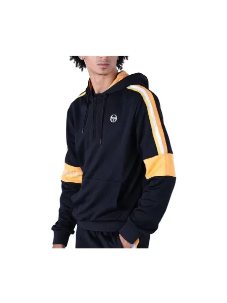 Bluza z kapturem Sergio Tacchini z kapturem z logo czarna