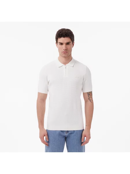 Lacoste Sweter biały
