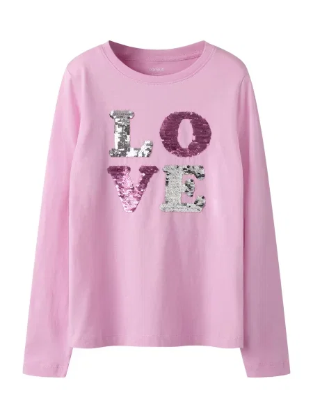 NAME IT Tricou NKFRANDERIA / închis / argintiu roz