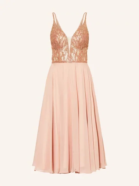 Hey Kyla Koktejlové Šaty S Flitry A Ozdobnými Kamínky hellorange