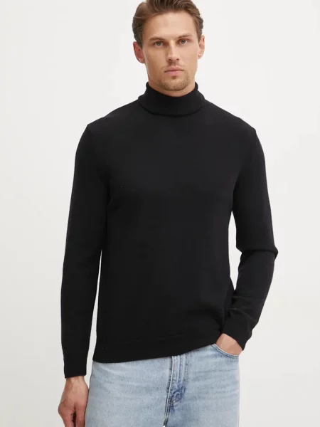 United Colors of Benetton rolák pánský vlněný černý
