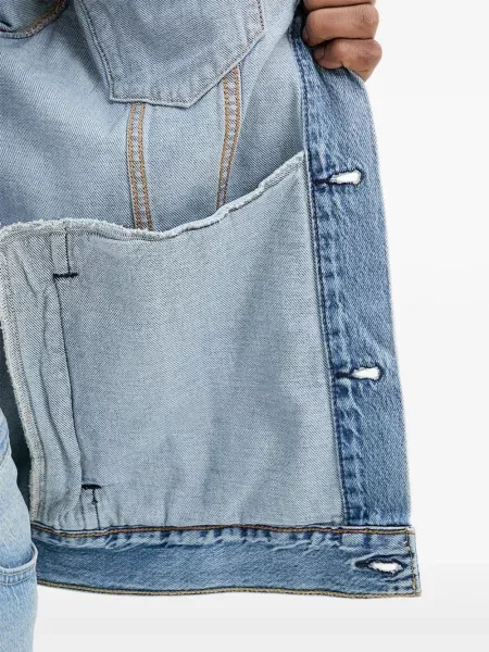 Pantaloni Levi's® de catifea cord cu dungi cu buzunar frontal albastru