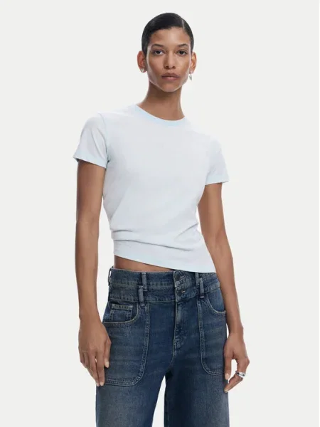 Desigual Tricou celest albastru