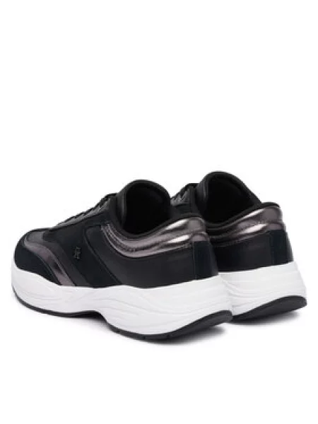 Tommy Hilfiger Tenisice Th Modern Sporty Runner Leather crna