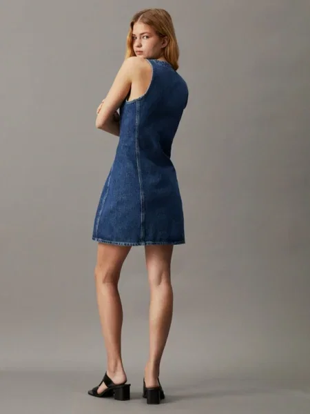 Calvin Klein Jeans farmerruha mini egyenes kék