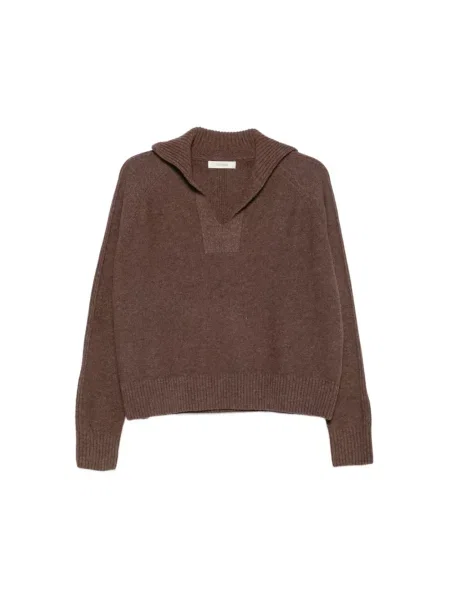Sweter Jc Sophie wełniany brązowy
