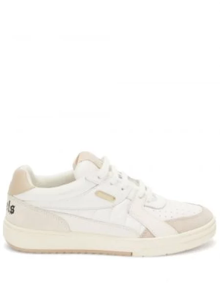 Sneakerși Palm Angels din piele alb