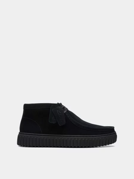 Clarks Черевики текстиль чорний