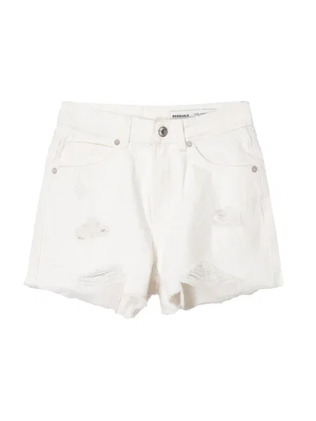 Bershka Jeans alb