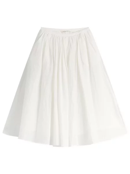 Lniana spódnica midi Nothing Written biała