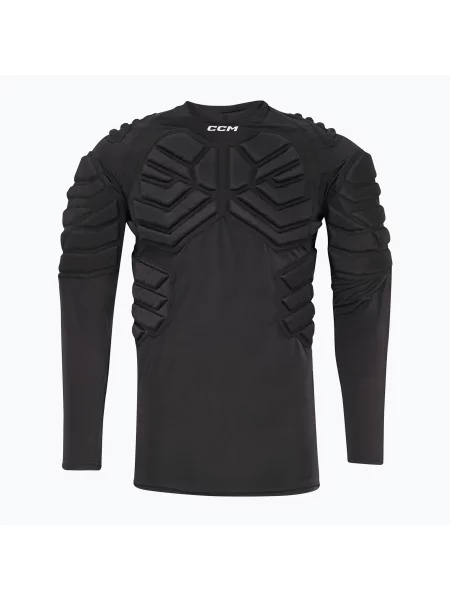 Longsleeve hokejowy bramkarski z ochraniaczami CCM Ribano SR black czarna