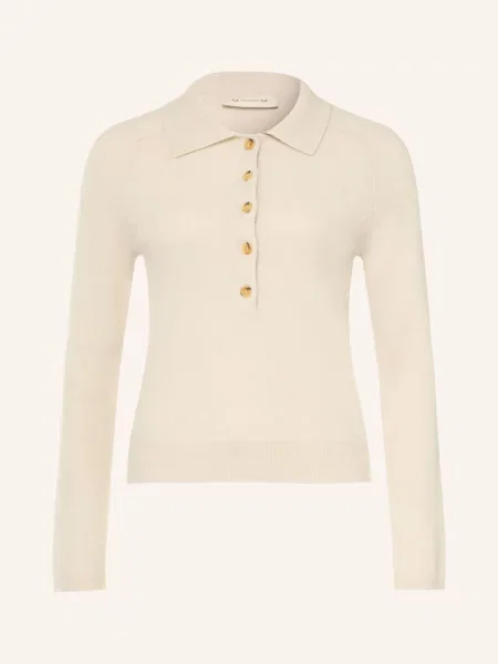 Mm By Max Mara Pletená Polokošile Cellula S Kašmírem béžová