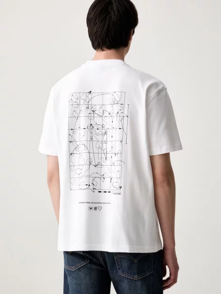 G-Star tricou pentru bărbați din Back gr relaxed alb