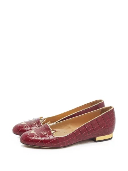 Pantofi loafer Charlotte Olympia roșu