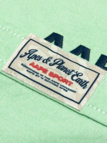 Cămașă Aape By A Bathing Ape cu autograf verde