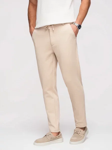 Pantaloni Ombre alb