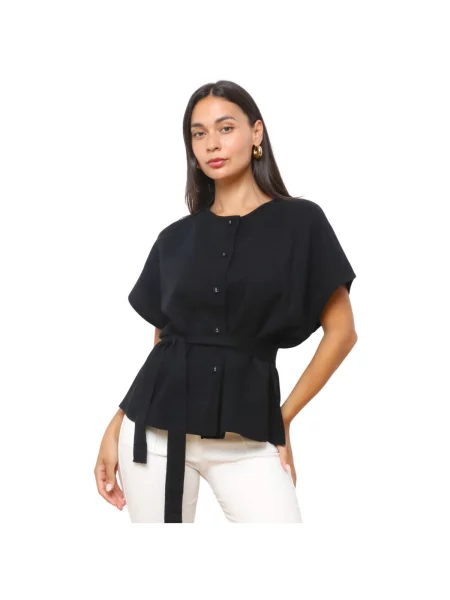 Top La Modeuse negru