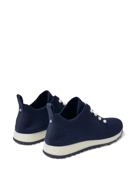 Sneakerși Jimmy Choo cu perle albastru